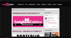 Desktop Screenshot of coriglianocalabrofotografia.it